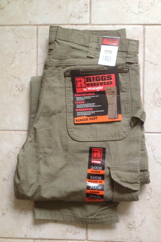 Брюки с боковыми накладными карманами Wrangler® Ripstop Ranger Pant, 100% cotton Ripstop fabric Bark Color (рост 190-210см)